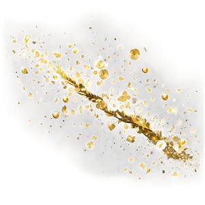 Gold Glitter Particle PNG Wew