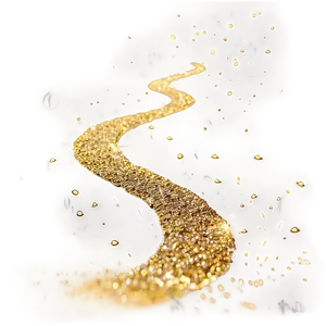 Gold Glitter Path PNG Xvx