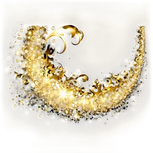 Gold Glitter Pattern PNG 8
