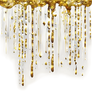 Gold Glitter Rain PNG 05232024