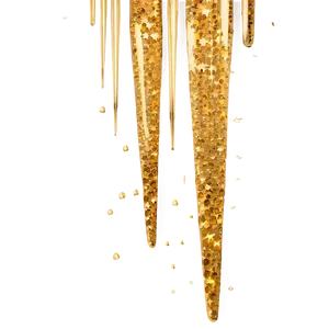 Gold Glitter Rain PNG Xnq