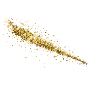 Gold Glitter Scatter PNG Bdt98