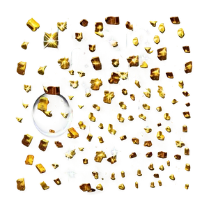 Gold Glitter Scatter PNG Mar