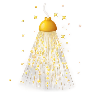Gold Glitter Shower PNG Pcm67 PNG