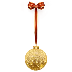 Gold Glitter Sphere PNG Dmc
