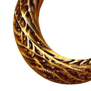 Gold Glitter Spiral PNG 05232024