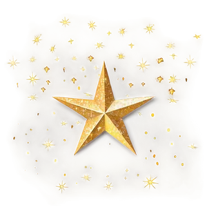 Gold Glitter Star Png 05232024 PNG image