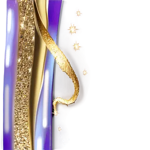 Gold Glitter Stream PNG 05232024
