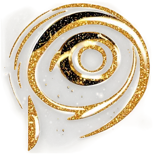 Gold Glitter Swirl Png 26 PNG image