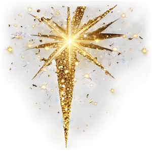 Gold Glitter Twinkle PNG 55