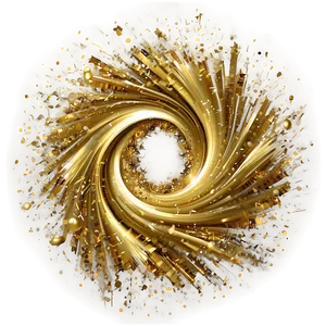 Gold Glitter Vortex PNG Etp12 PNG