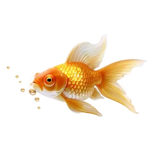 Gold Goldfish PNG Yup81