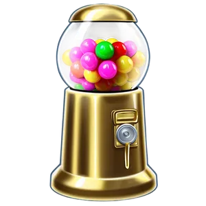 Gold Gumball Machine PNG Gxi PNG