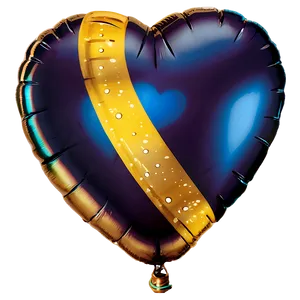 Gold Heart Balloon Png 06212024 PNG image