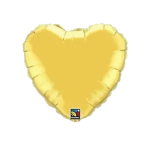 Gold Heart Shaped Balloon PNG image