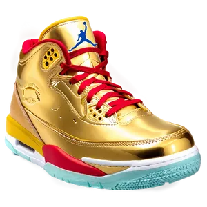 Gold Jordan Sneakers PNG Rhg93 PNG