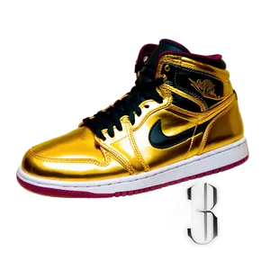 Gold Jordan Sneakers Png Sfg26 PNG image