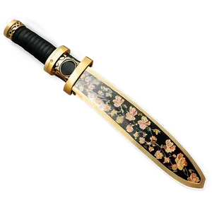 Gold Katana PNG Rhr