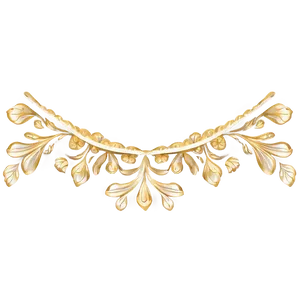 Gold Lace Border PNG 06262024