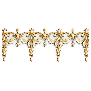Gold Lace Border PNG 28