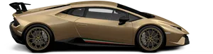 Gold Lamborghini Huracan Side View