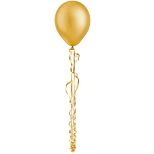 Gold Latex Balloon PNG Vab
