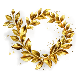 Gold Leaf Garland Png 06262024 PNG image