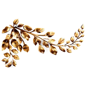 Gold Leaf Garland Png Wco48 PNG image