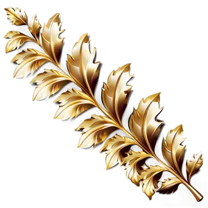 Gold Leaves Border PNG 89 PNG