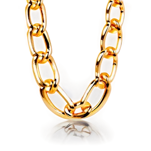 Gold Link Chain PNG 4