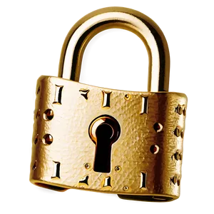 Gold Lock Png 61 PNG image