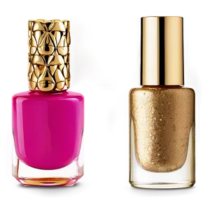 Gold Nail Polish Bottle PNG Tkg52 PNG