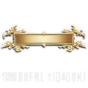 Gold Name Plate PNG 06122024