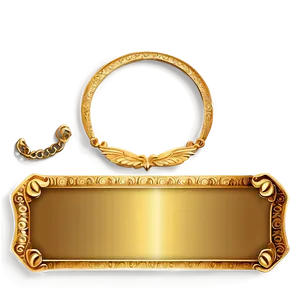 Gold Name Plate Png 77 PNG image