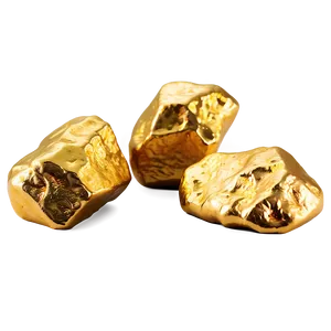 Gold Nugget On White PNG Cmh59 PNG