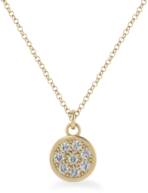 Gold Pendant Chain Necklacewith Diamonds PNG image