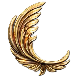 Gold Phoenix Wing PNG 06262024 PNG
