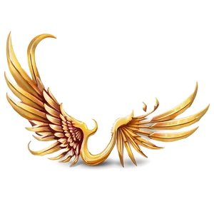 Gold Phoenix Wing PNG 75 PNG