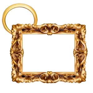 Gold Photo Frame Png 05252024 PNG image