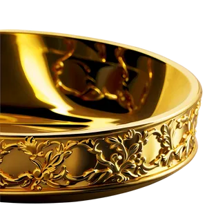 Gold Plate For Dining PNG 74