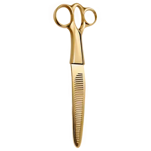 Gold-plated Hairdressing Scissors Png Xwj PNG image