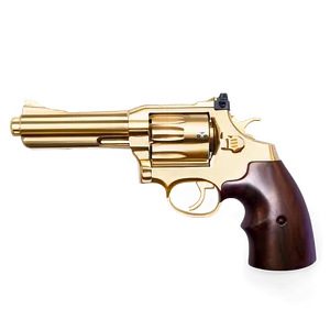 Gold Plated Revolver Png 26 PNG image