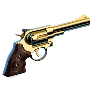 Gold Plated Revolver Png Lmn PNG image