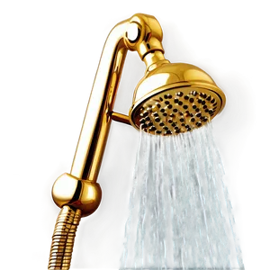 Gold Plated Shower Head PNG 70