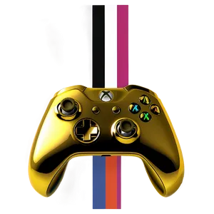Gold Plated Xbox Controller PNG 05252024