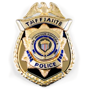 Gold Police Badge Png 96 PNG image