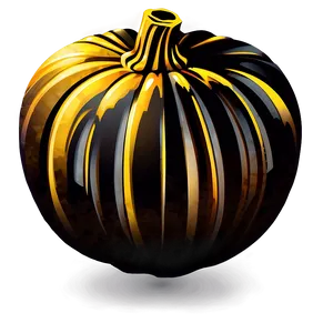 Gold Pumpkin Silhouette PNG 06292024