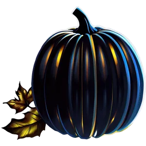 Gold Pumpkin Silhouette PNG 32