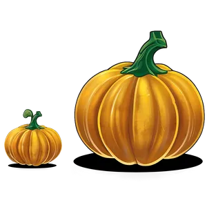 Gold Pumpkin Silhouette PNG Qje32 PNG