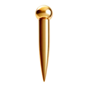 Gold Push Pin PNG 05252024